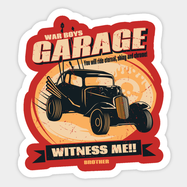 Warboys garage Sticker by Piercek25